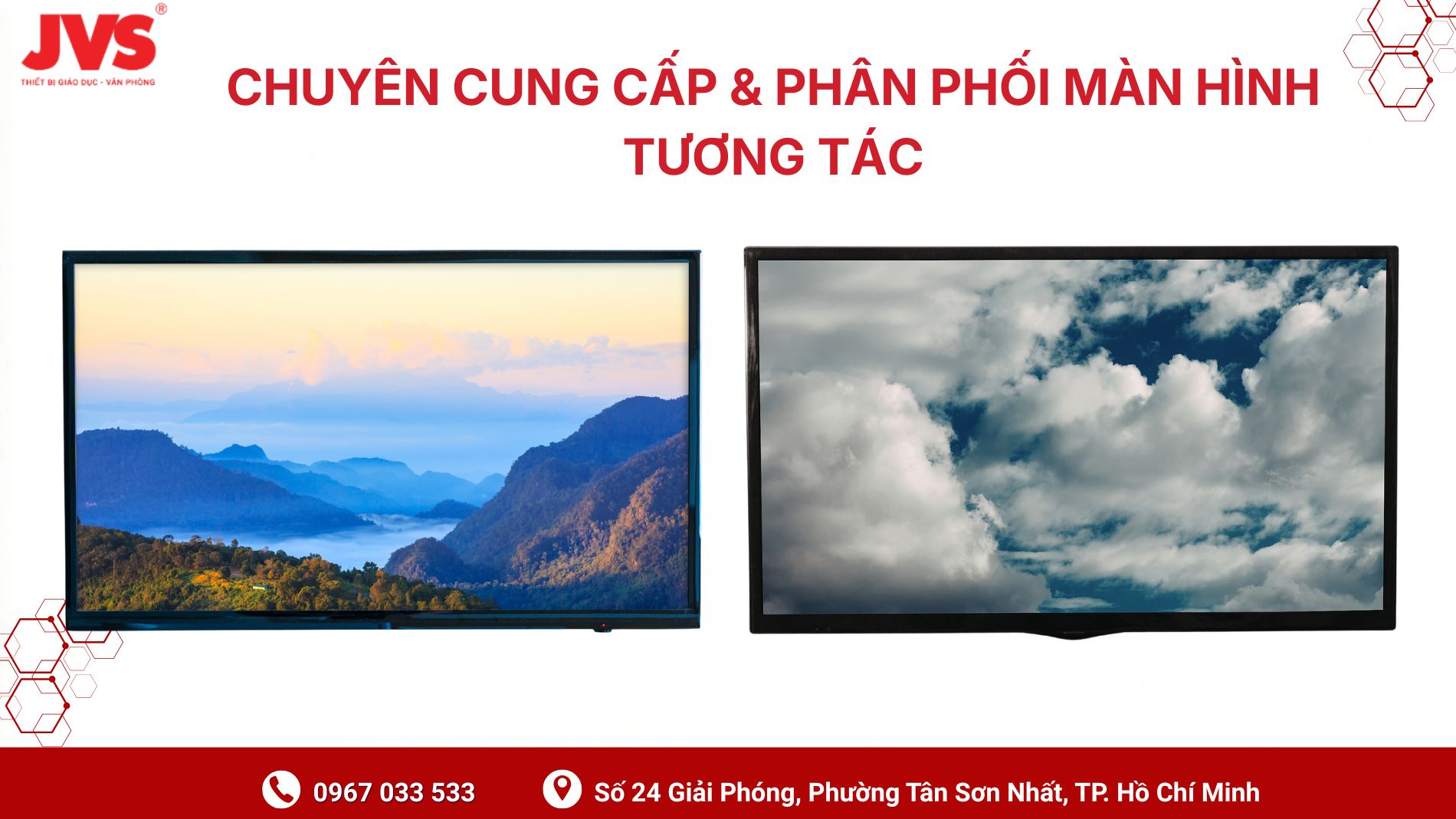 Lắp đặt thiết bị hiển thị thông minh chính hãng từ đơn vị cung cấp phân phối màn hình tương tác tại TP.HCM JVS