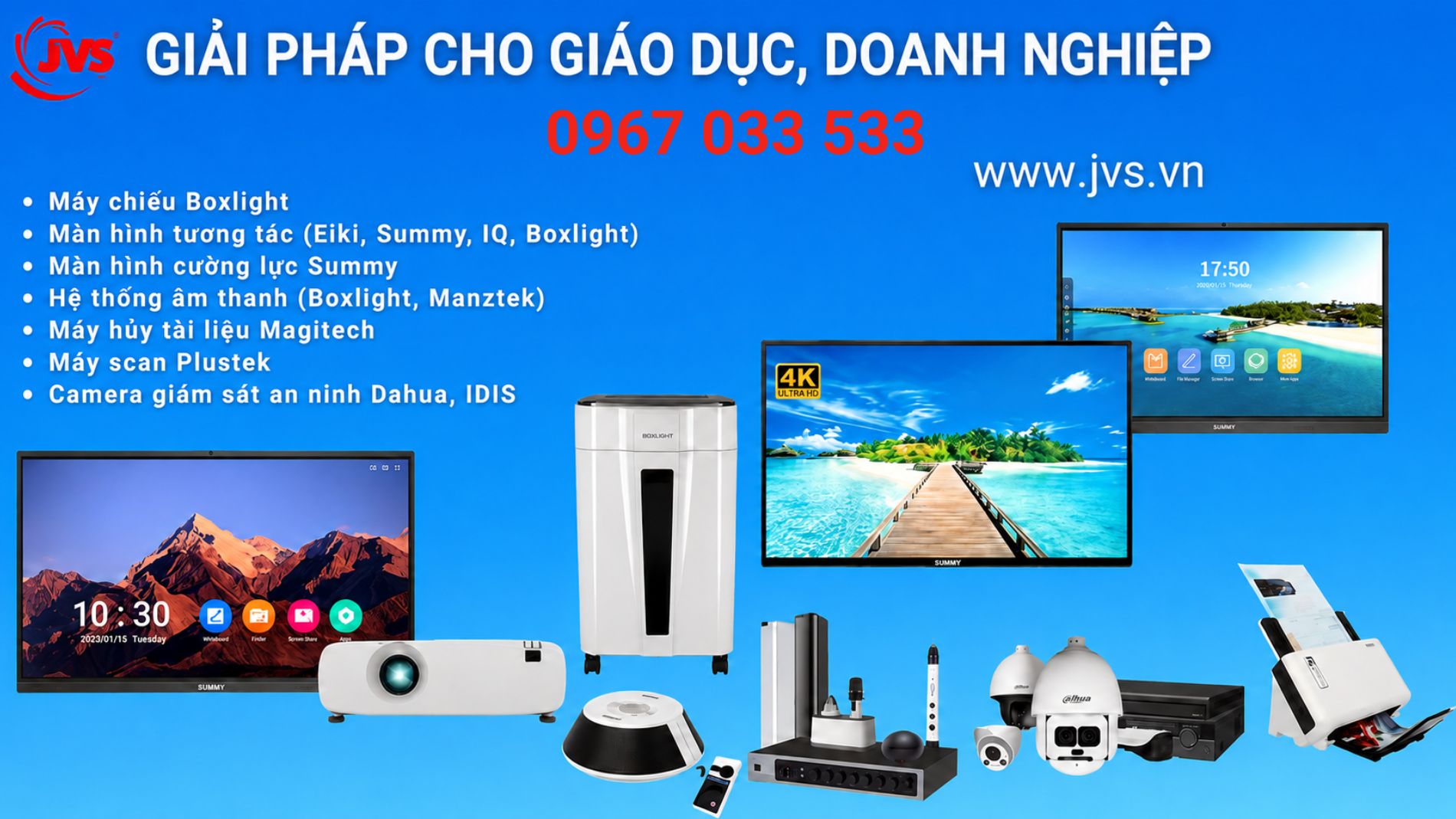 Giải pháp thiết bị giáo dục thông minh cho trường học và doanh nghiệp