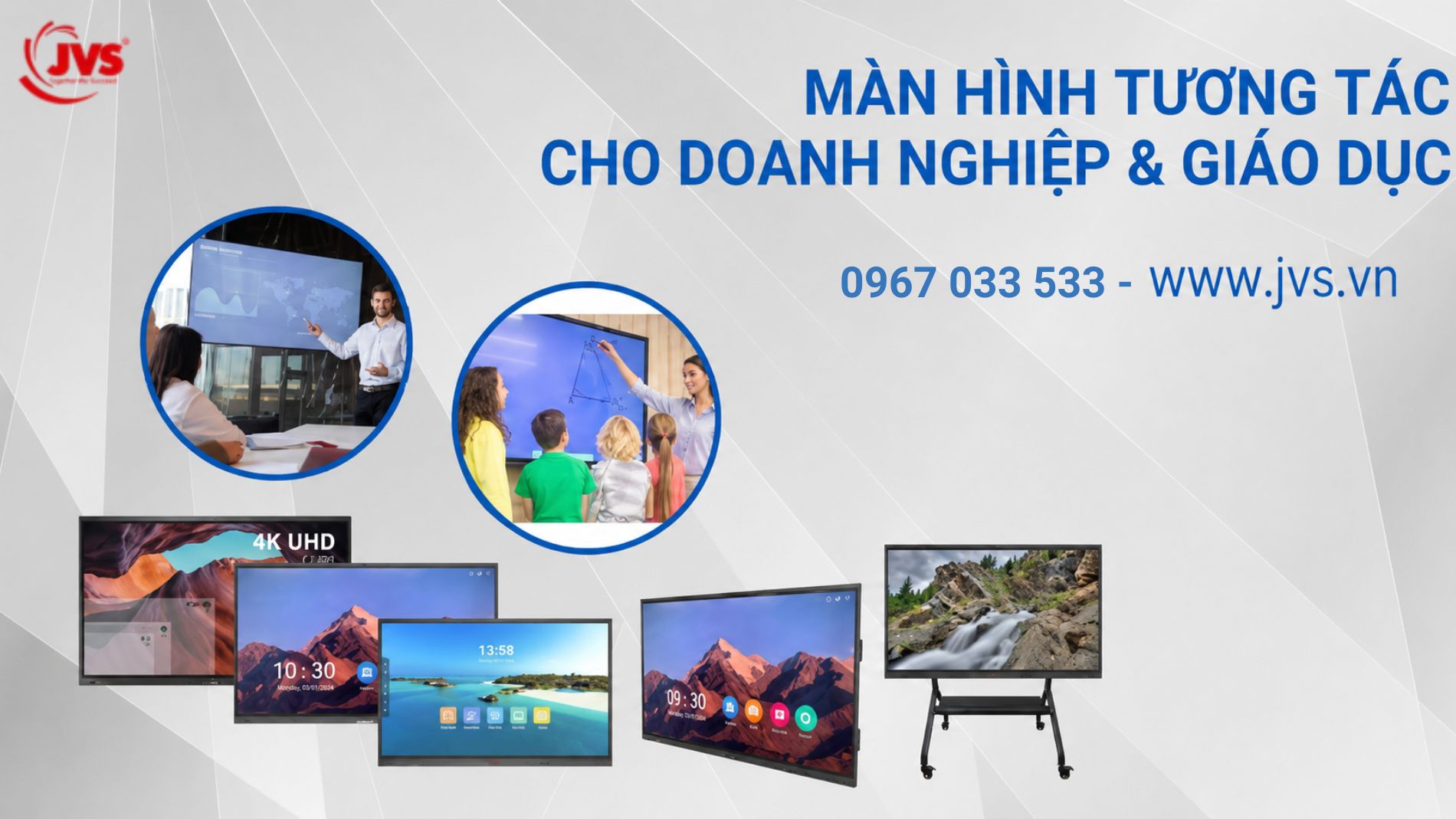 Màn hình tương tác cho doanh nghiệp và giáo dục