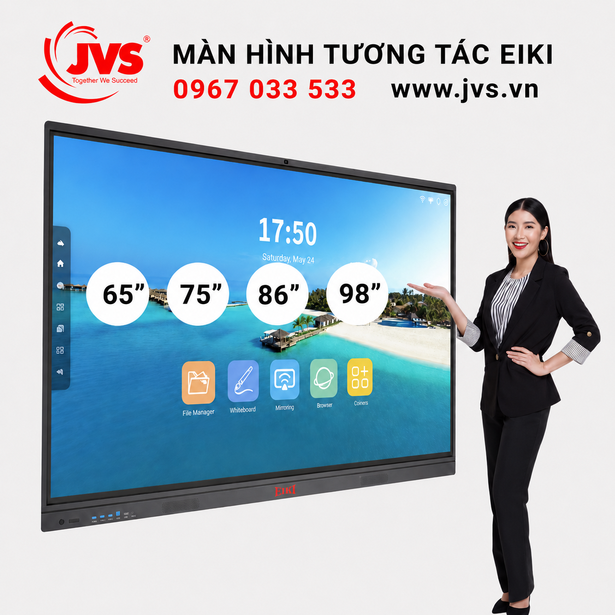 Thiết bị hiển thị cho giải pháp hội nghị trực tuyến