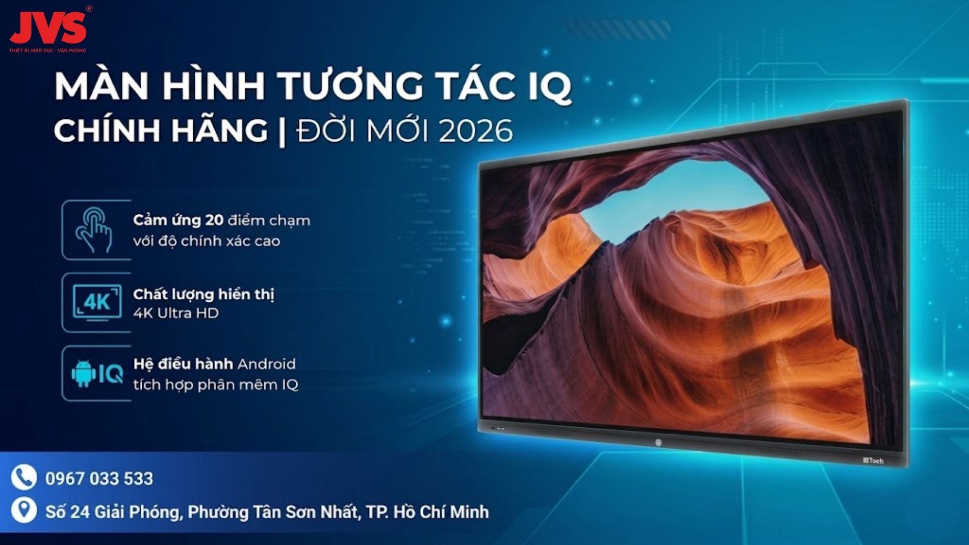 Màn hình tương tác IQTouch T1000 chính hãng phiên bản đời mới năm 2026