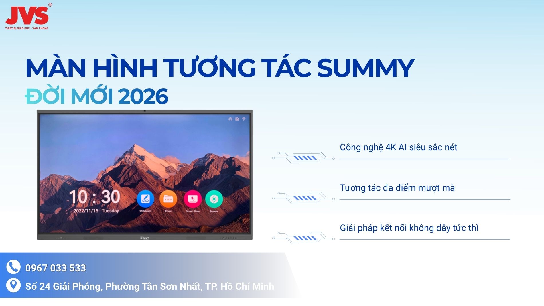 Màn hình tương tác thông minh Summy chính hãng phiên bản đời mới 2026