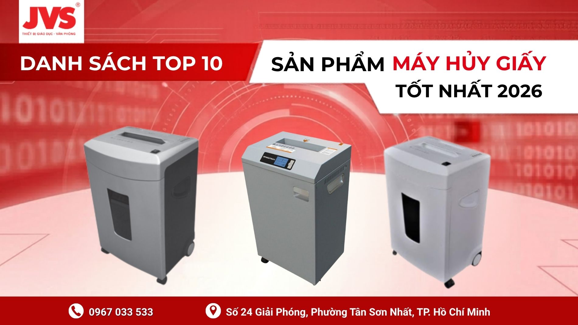 Hệ thống máy hủy tài liệu Magitech chính hãng phân phối bởi JVS năm 2026