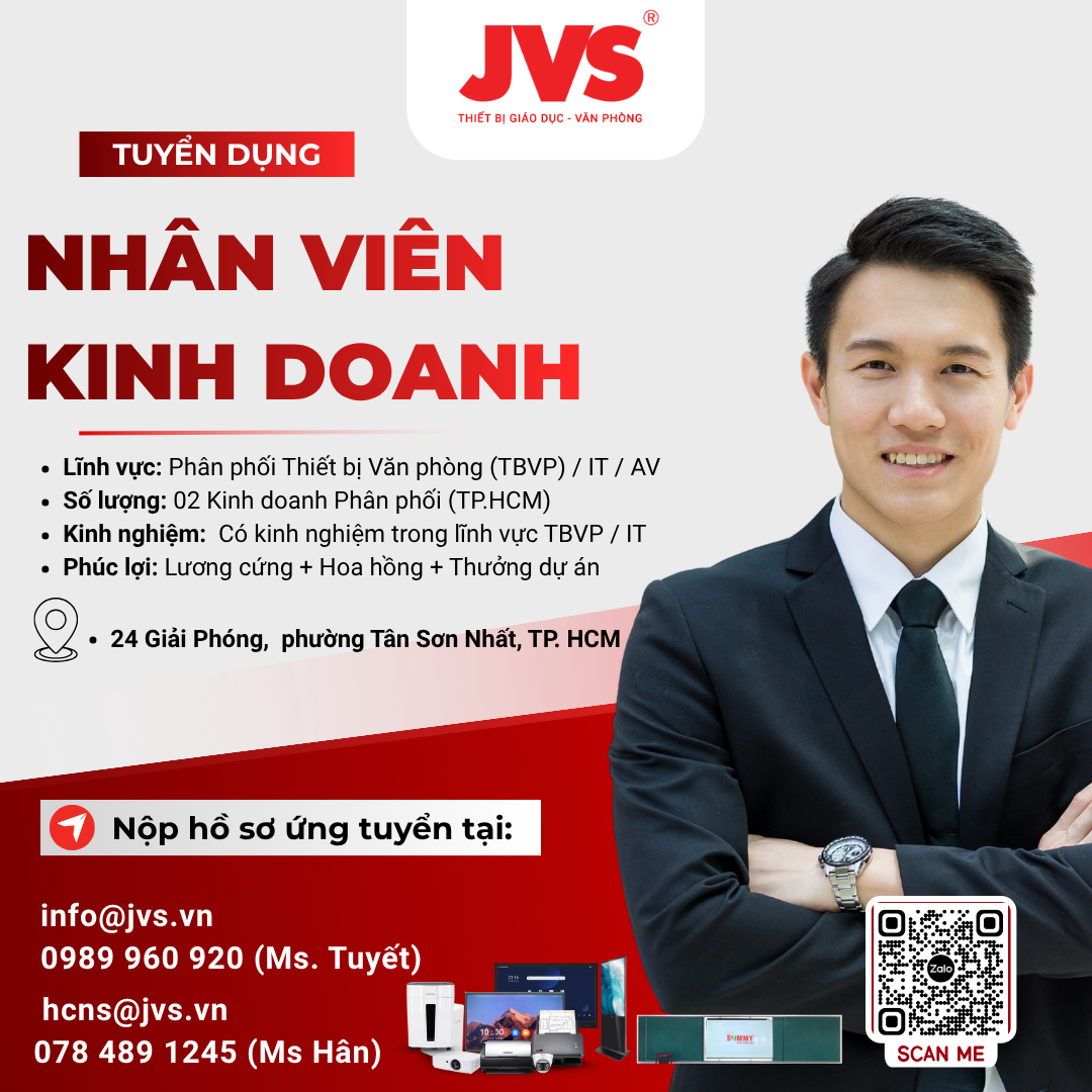 JVS TUYỂN DỤNG