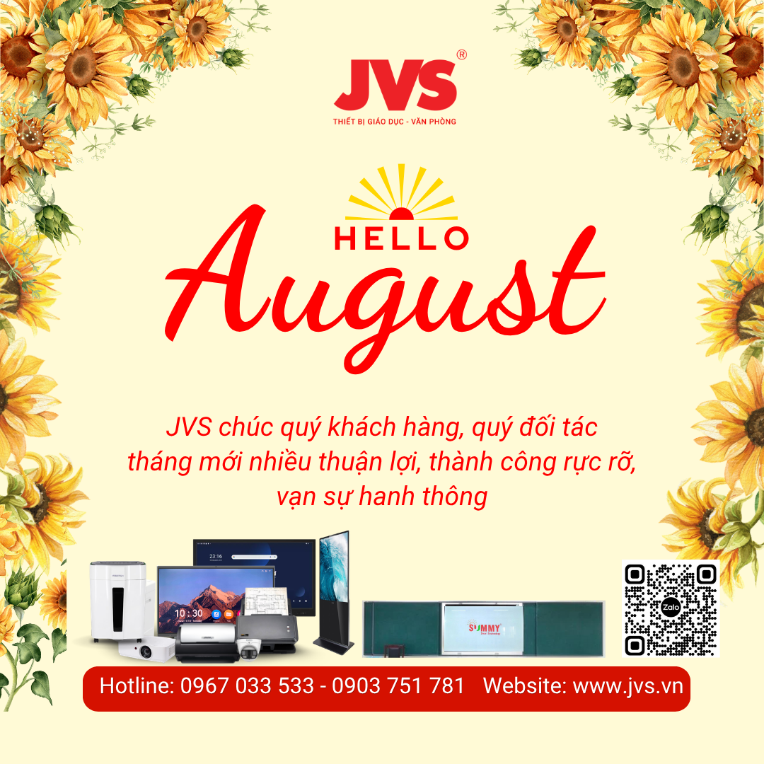 Chào Tháng 8 cùng JVS